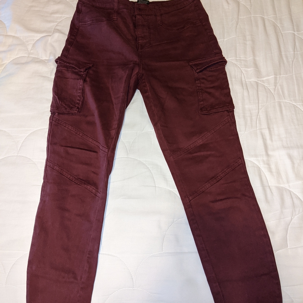 Mossimo Maroon Cargo Jeans